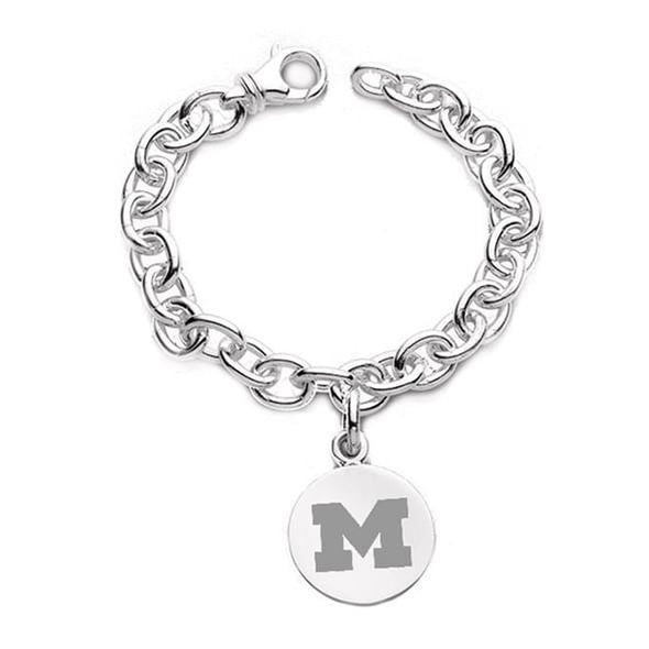 Michigan Sterling Silver Charm Bracelet Shot #1