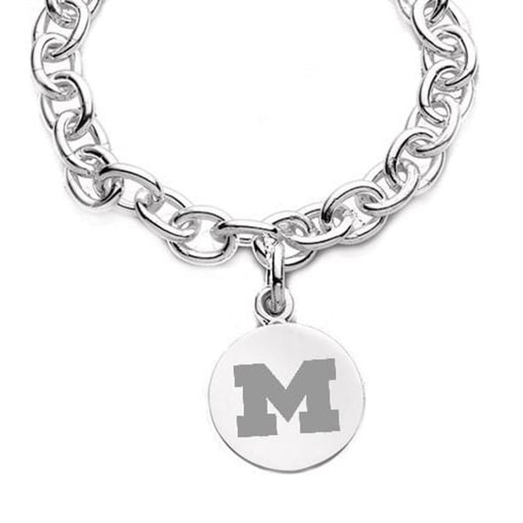 Michigan Sterling Silver Charm Bracelet Shot #2