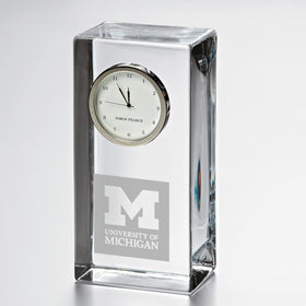 Michigan Tall Glass Desk Clock by Simon Pearce Shot #1