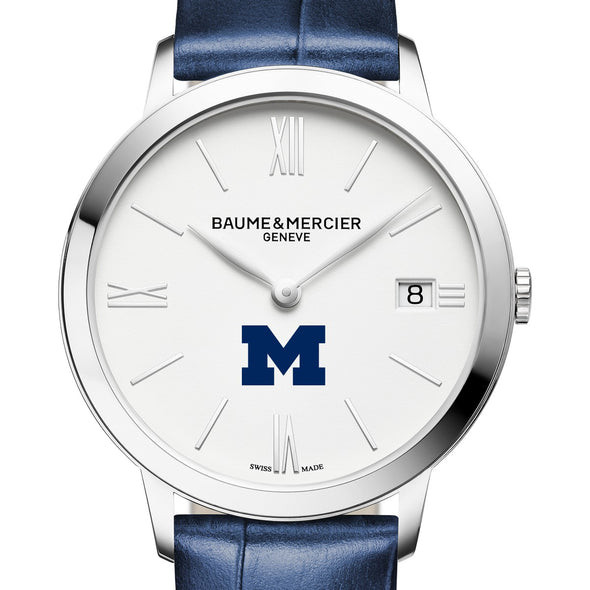 Michigan Women's Baume et Mercier 36.5mm Classima Watch with White Dial & Blue Leather Strap Shot #1