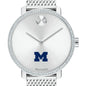 Michigan Women's Movado Bold with Crystal Bezel & Mesh Bracelet Shot #1
