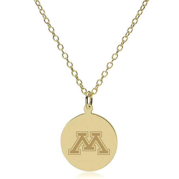 Minnesota 14K Gold Pendant &amp; Chain Shot #2