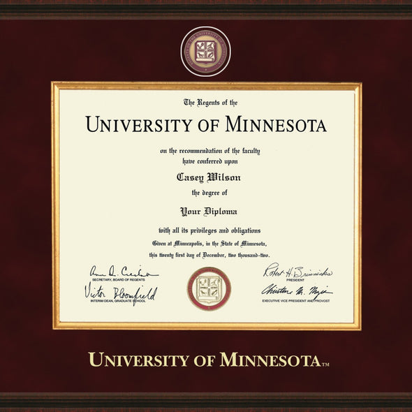Minnesota Diploma Frame - Excelsior Shot #2