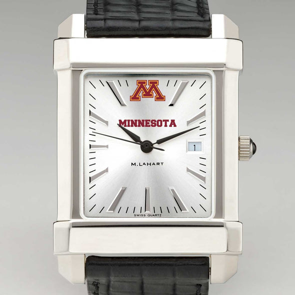 Minnesota Men&#39;s Collegiate Watch with Leather Strap Shot #1
