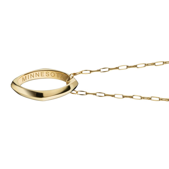 Minnesota Monica Rich Kosann Poesy Ring Necklace in Gold Shot #3