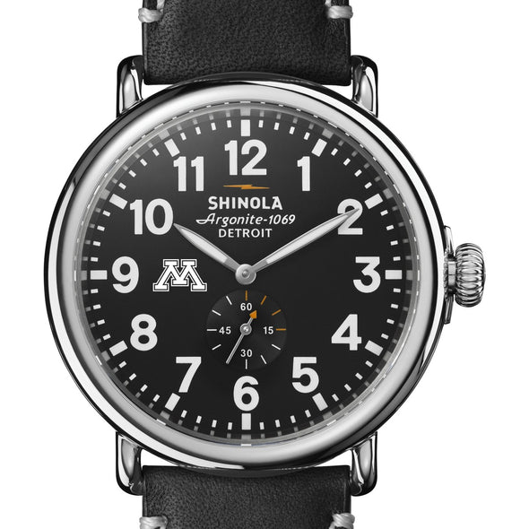 Minnesota Shinola Watch, The Runwell 47 mm Black Dial Shot #1