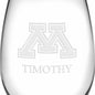 Minnesota Stemless Wine Glasses Made in the USA - Set of 2 Shot #3