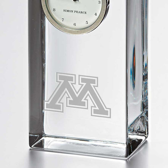 Minnesota Tall Glass Desk Clock by Simon Pearce Shot #2