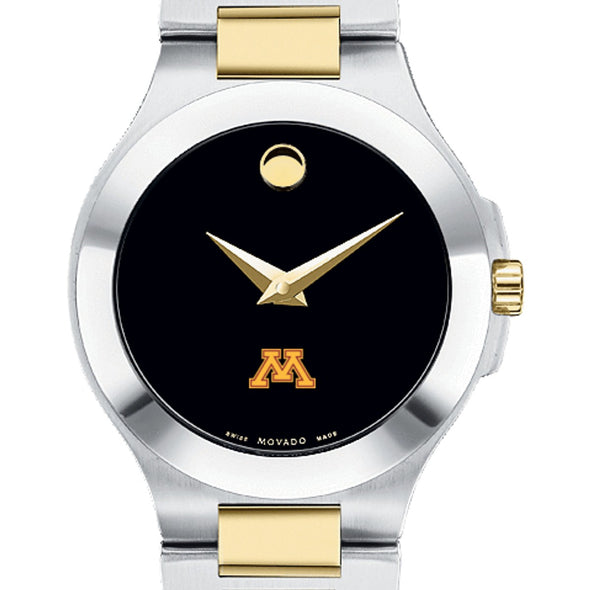 Minnesota Women&#39;s Movado Collection Two-Tone Watch with Black Dial Shot #1