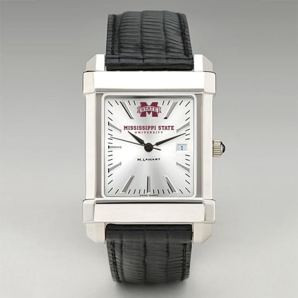 Mississippi State Men&#39;s Collegiate Watch with Leather Strap Shot #2