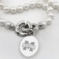 Mississippi State Pearl Necklace with Sterling Silver Charm Shot #2