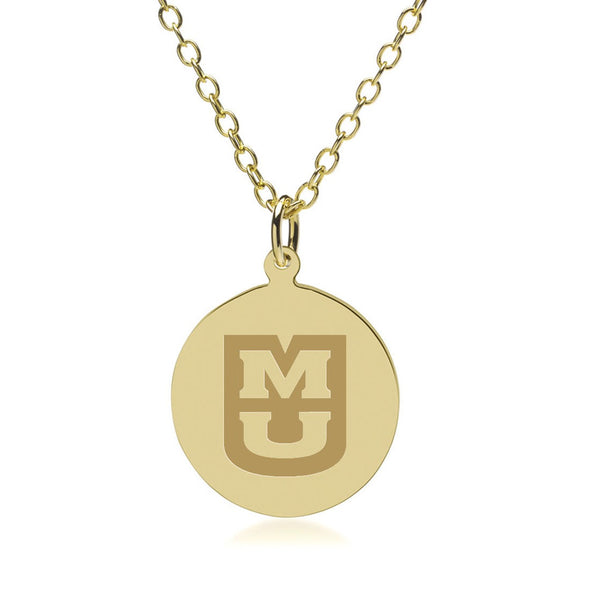 Missouri 14K Gold Pendant & Chain Shot #1