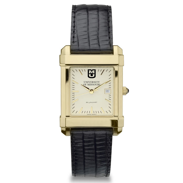 Missouri Men's Gold Quad with Leather Strap Shot #2