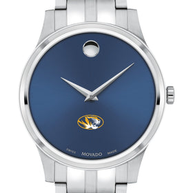 Missouri Men's Movado Collection Stainless Steel Watch with Blue Dial Shot #1