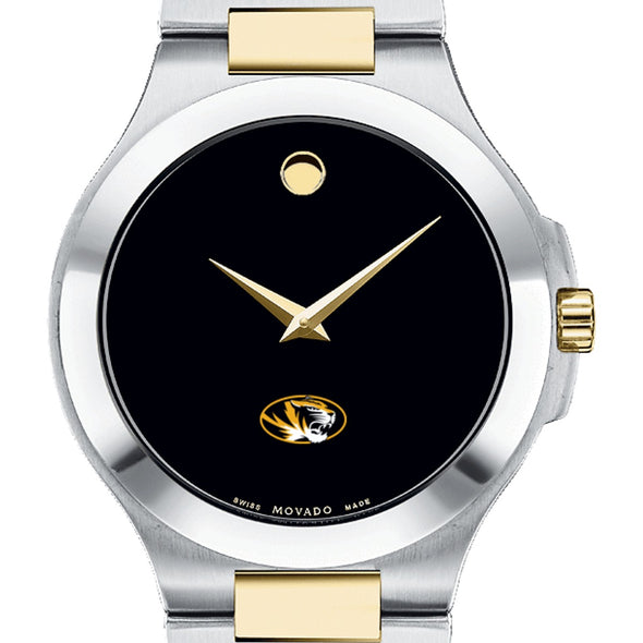 Missouri Men&#39;s Movado Collection Two-Tone Watch with Black Dial Shot #1