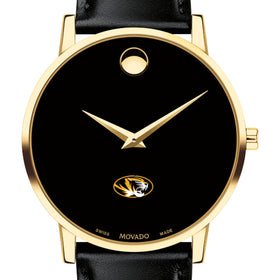 Missouri Men's Movado Gold Museum Classic Leather Shot #1