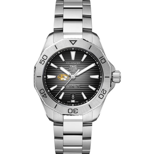 Missouri Men's TAG Heuer Steel Automatic Aquaracer with Black Dial Shot #2
