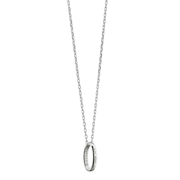 Missouri Monica Rich Kosann "Carpe Diem" Poesy Ring Necklace in Silver Shot #2