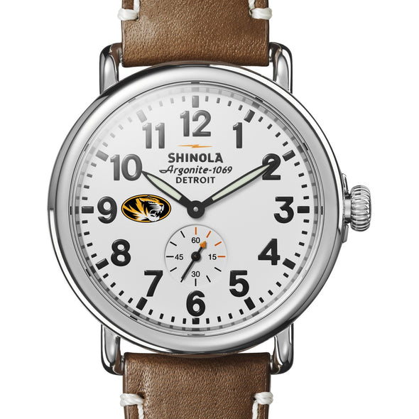 Missouri Shinola Watch, The Runwell 41mm White Dial Shot #1