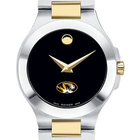 Missouri Women&#39;s Movado Collection Two-Tone Watch with Black Dial Shot #1