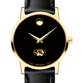 Missouri Women's Movado Gold Museum Classic Leather Shot #1
