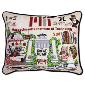 MIT Embroidered Pillow Shot #1