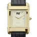 MIT Men's Gold Quad with Leather Strap