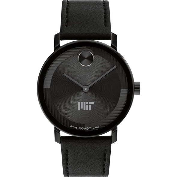 MIT Men&#39;s Movado BOLD with Black Leather Strap Shot #2