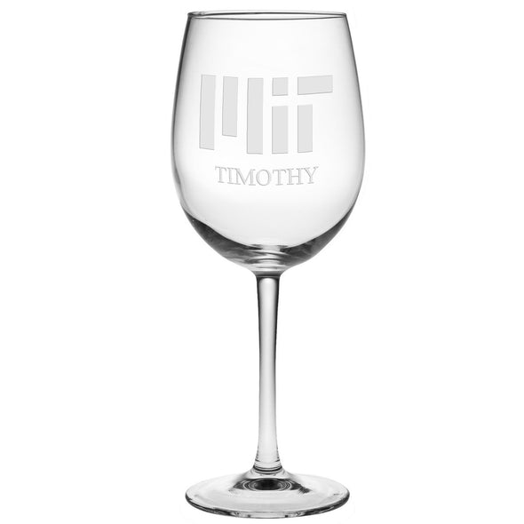 MIT Red Wine Glasses - Set of 2 - Made in the USA Shot #2