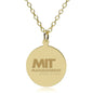 MIT Sloan 14K Gold Pendant & Chain Shot #1