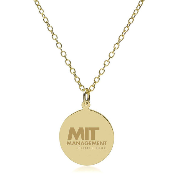 MIT Sloan 14K Gold Pendant &amp; Chain Shot #2