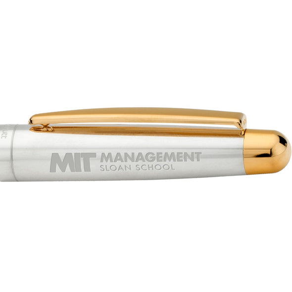 MIT Sloan Fountain Pen in Sterling Silver with Gold Trim Shot #2