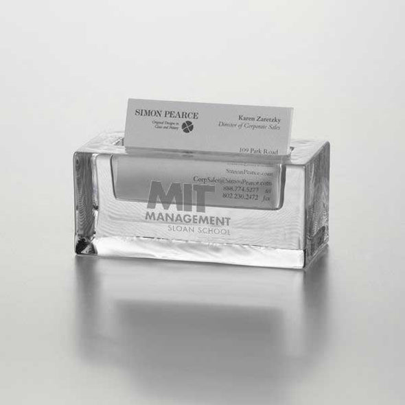 MIT Sloan Glass Business Cardholder by Simon Pearce Shot #1