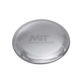 MIT Sloan Glass Dome Paperweight by Simon Pearce Shot #1