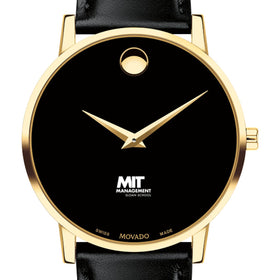 MIT Sloan Men&#39;s Movado Gold Museum Classic Leather Shot #1