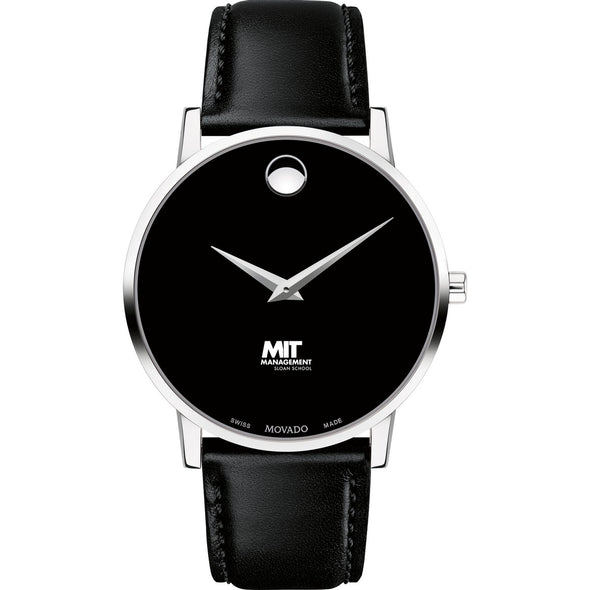 MIT Sloan Men&#39;s Movado Museum with Leather Strap Shot #2