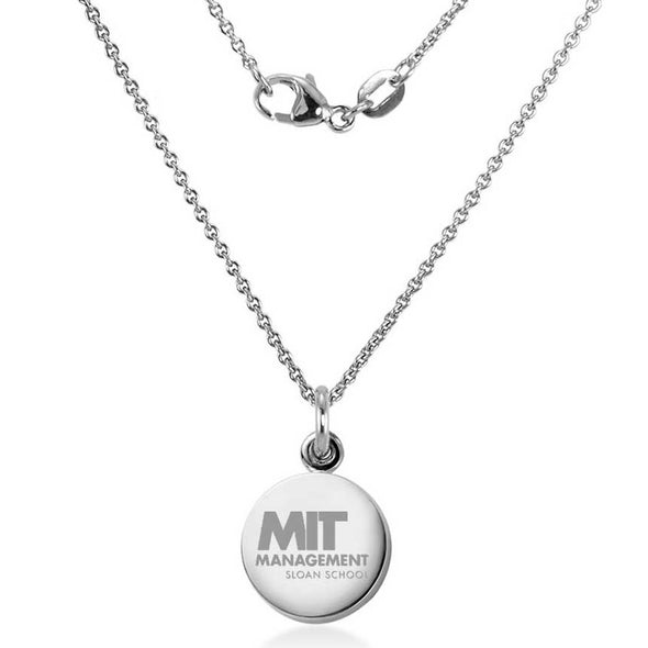 MIT Sloan Necklace with Charm in Sterling Silver Shot #2