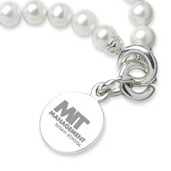 MIT Sloan Pearl Bracelet with Sterling Silver Charm Shot #2