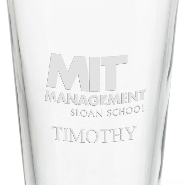 MIT Sloan School of Management 16 oz Pint Glass- Set of 2 Shot #3