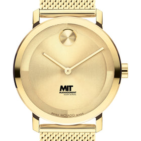 MIT Sloan School of Management Men&#39;s Movado BOLD Gold with Mesh Bracelet Shot #1