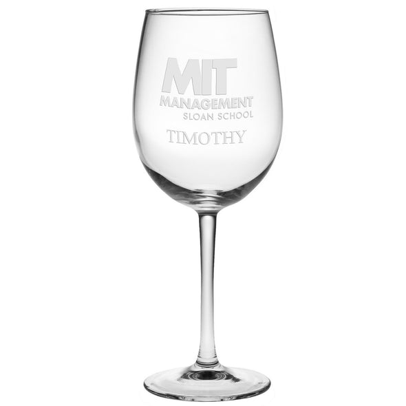 MIT Sloan School of Management Red Wine Glasses - Set of 2 - Made in the USA Shot #2
