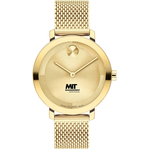 MIT Sloan School of Management Women&#39;s Movado Bold Gold with Mesh Bracelet Shot #2