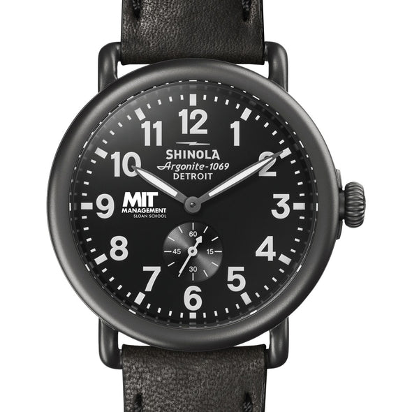 MIT Sloan Shinola Watch, The Runwell 41mm Black Dial Shot #1