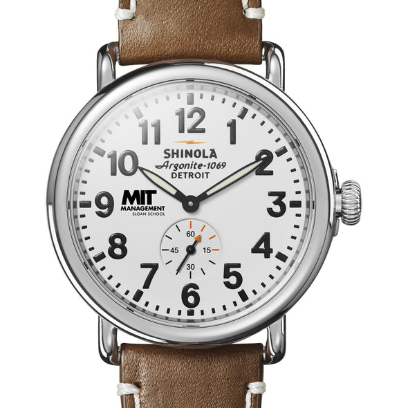 MIT Sloan Shinola Watch, The Runwell 41mm White Dial Shot #1
