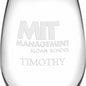 MIT Sloan Stemless Wine Glasses Made in the USA - Set of 2 Shot #3