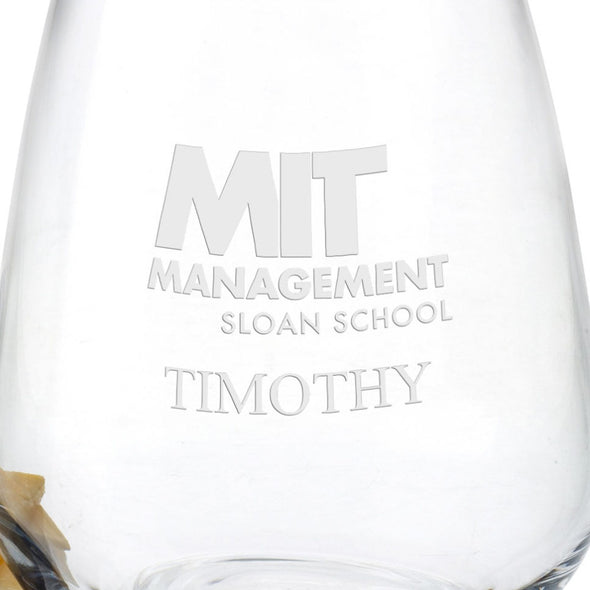 MIT Sloan Stemless Wine Glasses - Set of 2 Shot #3