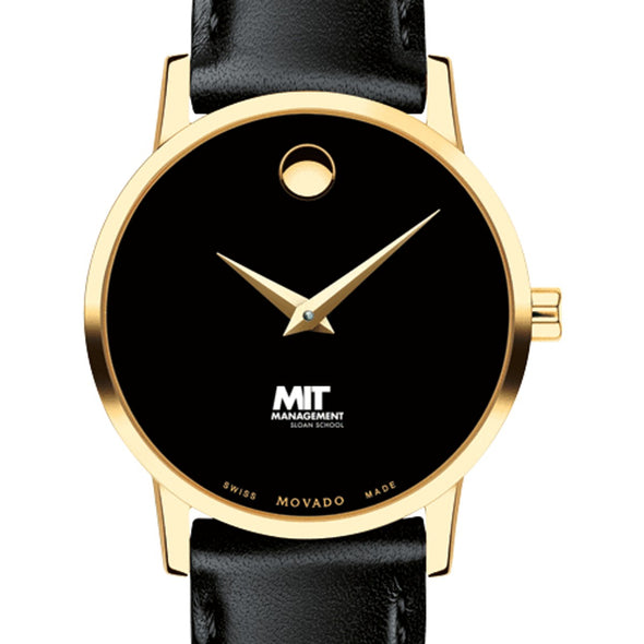 MIT Sloan Women&#39;s Movado Gold Museum Classic Leather Shot #1