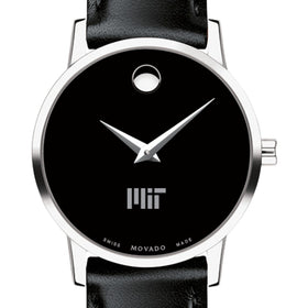 MIT Women&#39;s Movado Museum with Leather Strap Shot #1