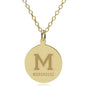 Morehouse 14K Gold Pendant & Chain Shot #1
