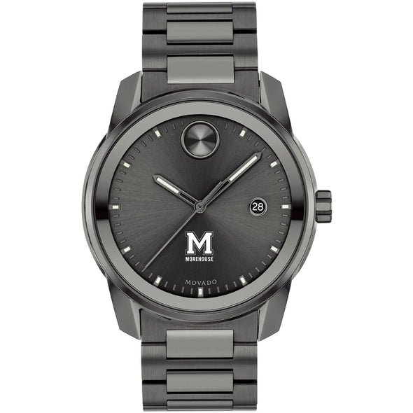 Morehouse College Men's Movado BOLD Gunmetal Grey with Date Window Shot #2